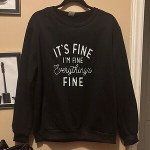 Black Graphic Sweatshirt